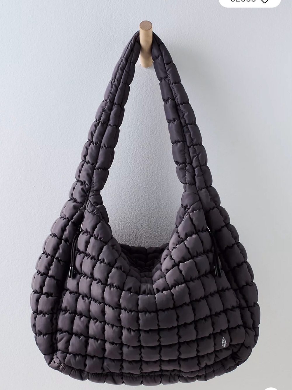 FP Movement by Free People Quilted Puffer Shoulder Bag in Dark Brown - Picture 2 of 5
